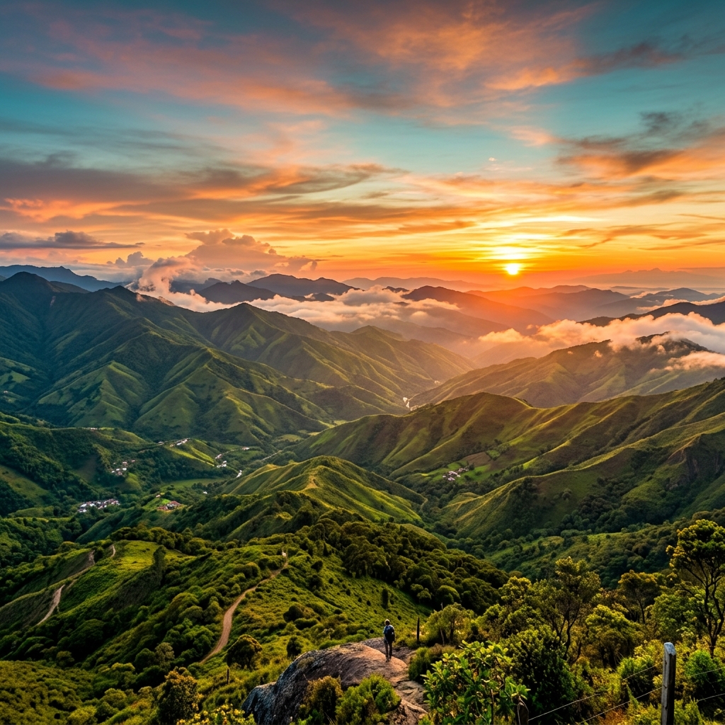 Atardecer en los Andes